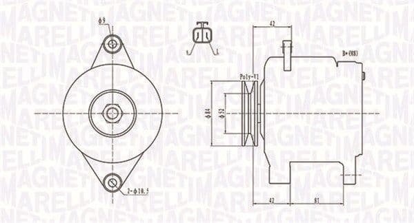 Generator / Alternator MAGNETI MARELLI 063731615010
