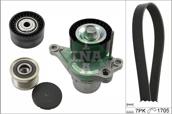 Set curea transmisie cu caneluri Schaeffler INA 529 0423 20
