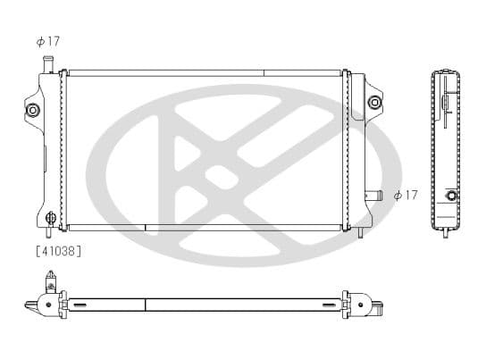 Radiator, racire motor KOYORAD PL033151R
