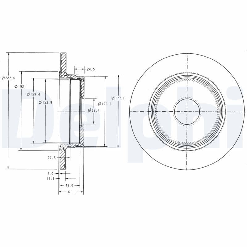 Disc frana DELPHI BG2510
