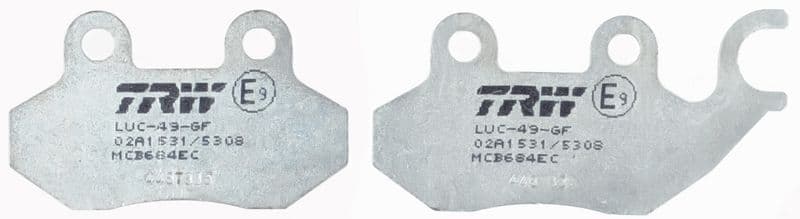 set placute frana,frana disc TRW MCB684EC