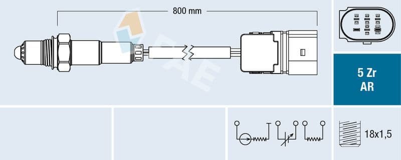 Sonda Lambda FAE 75357