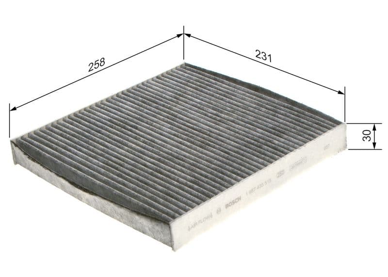 Filtru, aer habitaclu BOSCH 1 987 435 515