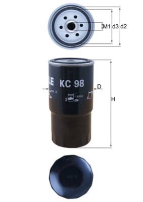 filtru combustibil MAHLE KC 98