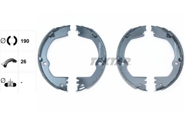Set saboti frana, frana de mana TEXTAR 91082700