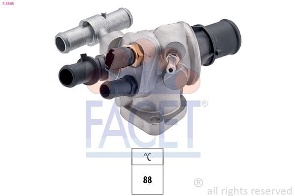 termostat,lichid racire FACET Made in Italy - OE Equivalent 7.8565