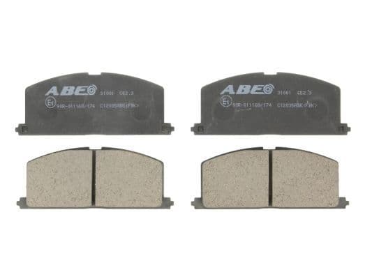 set placute frana,frana disc ABE C12035ABE