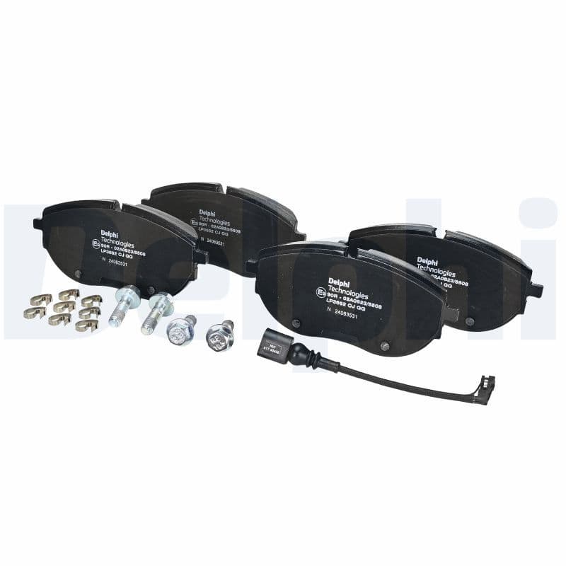 set placute frana,frana disc DELPHI LP3652