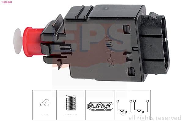 Comutator lumini frana EPS Made in Italy - OE Equivalent 1.810.081