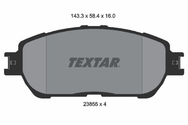 set placute frana,frana disc TEXTAR 2385501