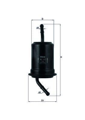filtru combustibil MAHLE KL 115