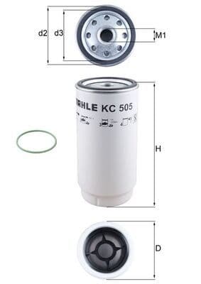 filtru combustibil MAHLE KC 505D