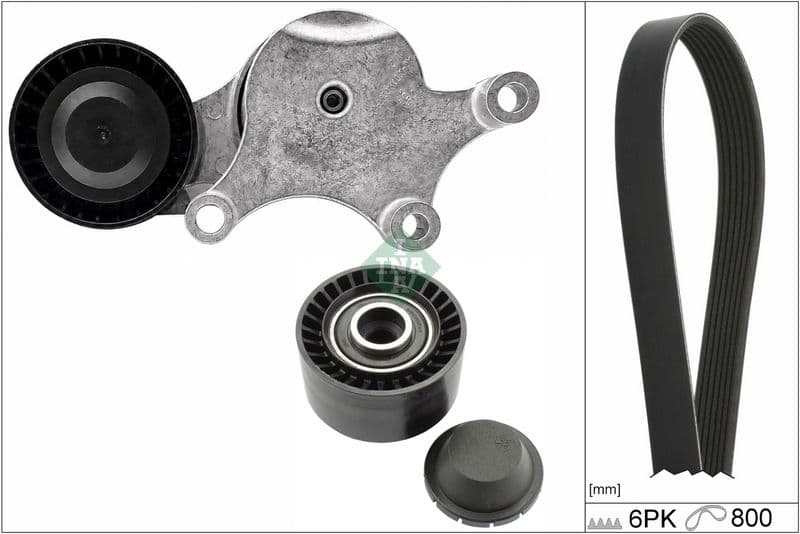 Set curea transmisie cu caneluri Schaeffler INA 529 0213 10