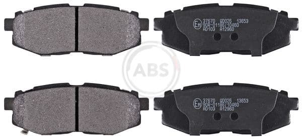 set placute frana,frana disc ABS 37670