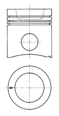 Piston KOLBENSCHMIDT 94943600