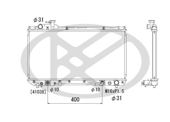 Radiator, racire motor KOYORAD PL010402