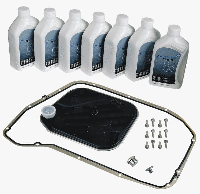 Set piese, schimb ulei transmisie automata ZF 8HP55A/8HP55AHIS/8HP55FLHIS 1087.298.369 - include 7 litri ulei