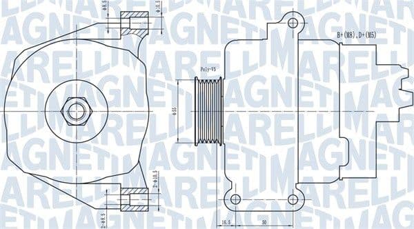 Generator / Alternator MAGNETI MARELLI 063731766010
