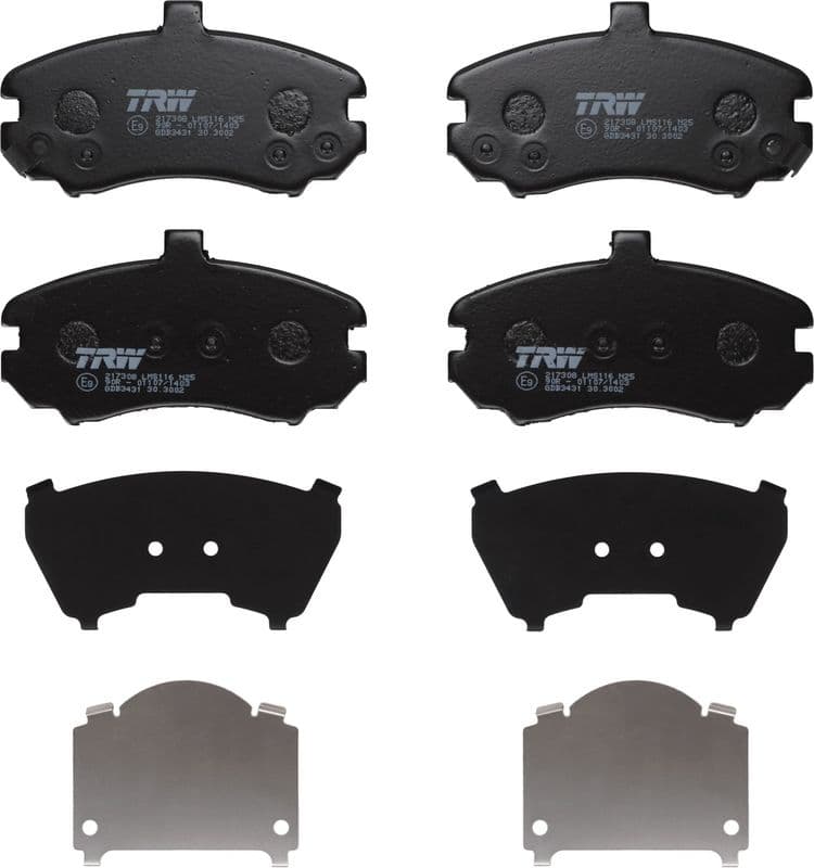 set placute frana,frana disc TRW GDB3431