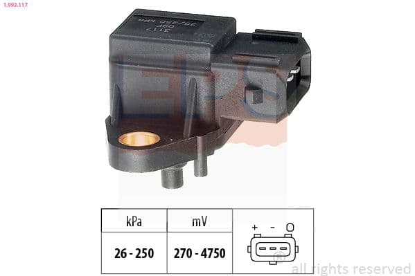 senzor presiune aer EPS Made in Italy - OE Equivalent 1.993.117