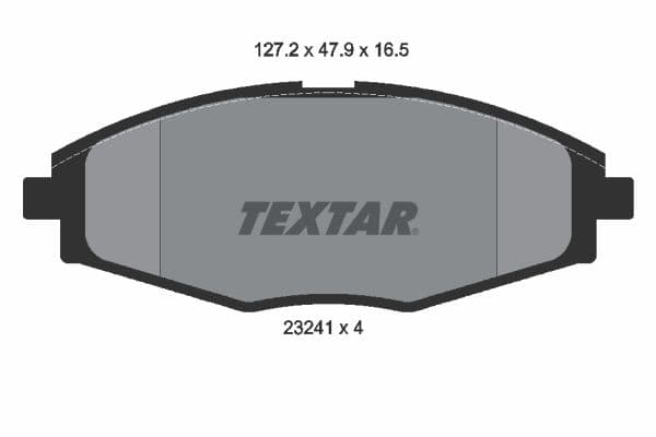 set placute frana,frana disc TEXTAR 2324102