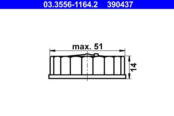 buson,rezervor lichid de frana ATE 03.3556-1164.2