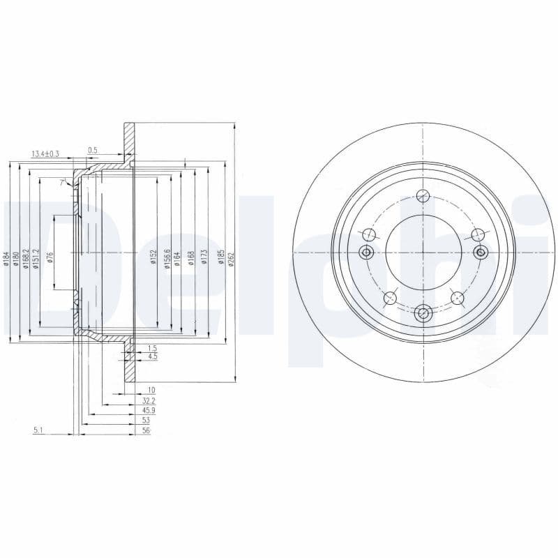 Disc frana DELPHI BG4082C