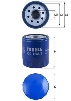 Filtru ulei MAHLE OC 1268/8