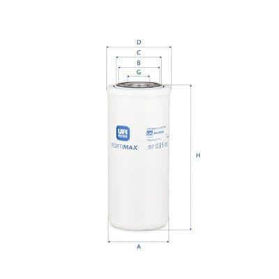 Filtru, sistem hidraulic primar UFI 87.035.00