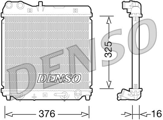 Radiator, racire motor DENSO DRM40026