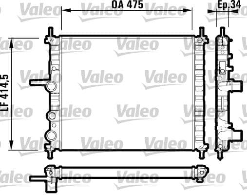 Radiator, racire motor VALEO 732557