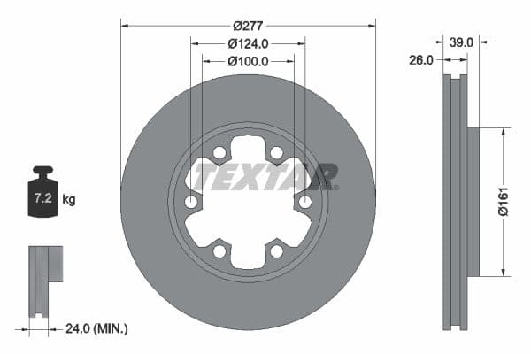 Disc frana TEXTAR 92059000
