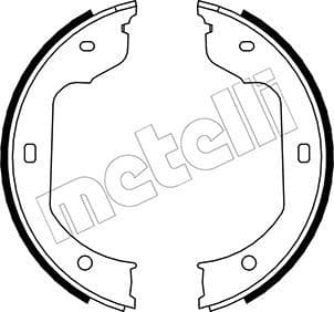 Set saboti frana, frana de mana METELLI 53-0019