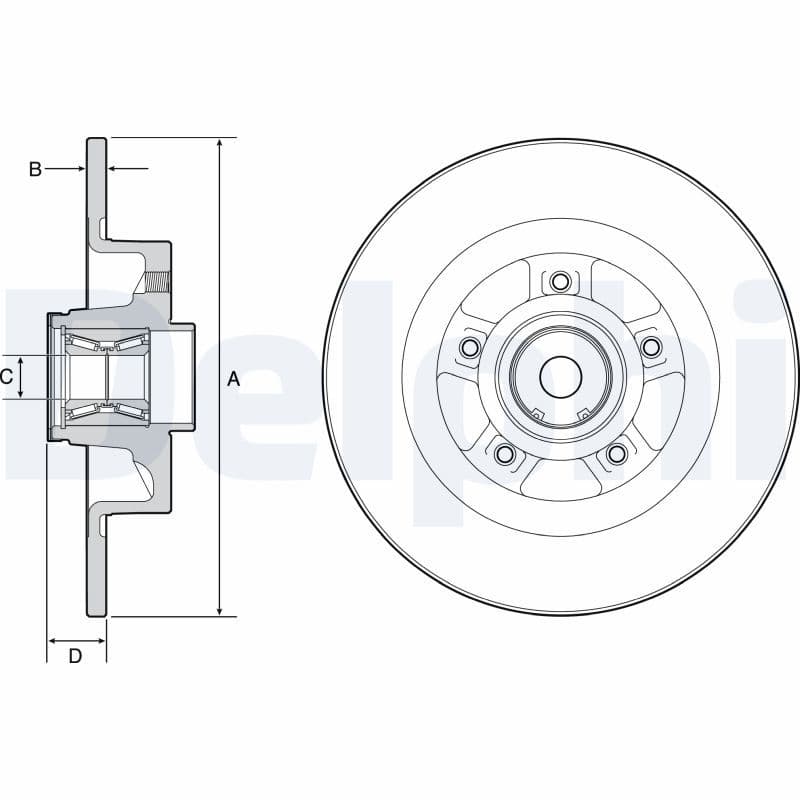 Disc frana DELPHI BG9115RS