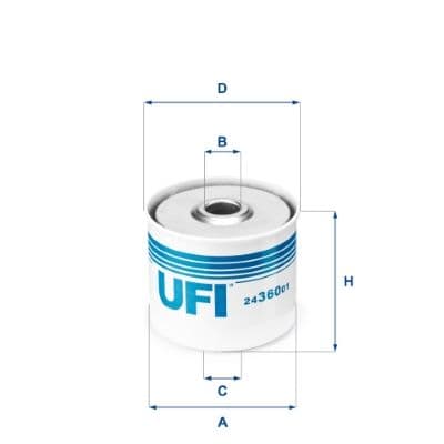 filtru combustibil UFI 24.360.01
