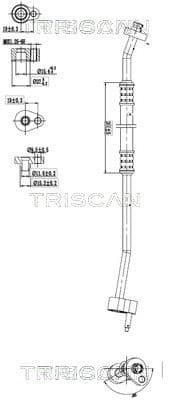 conducta presiune variabila,aer conditionat TRISCAN 9010 16005