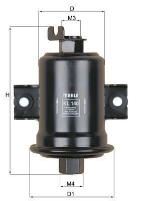 filtru combustibil MAHLE KL 140