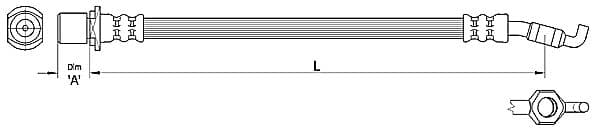 Furtun frana METZGER AUTOTEILE 4110286