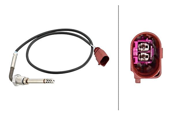 Senzor, temperatura gaze evacuare HELLA 6PT 358 181-651