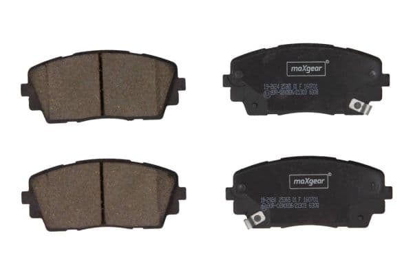 set placute frana,frana disc MAXGEAR 19-2924