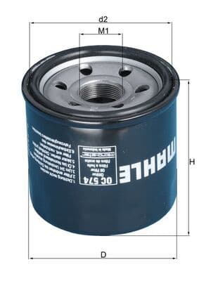 Filtru ulei MAHLE OC 574