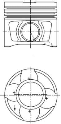 Piston KOLBENSCHMIDT 40356620