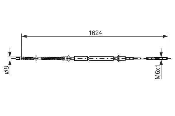 Cablu, frana de parcare BOSCH 1 987 477 407