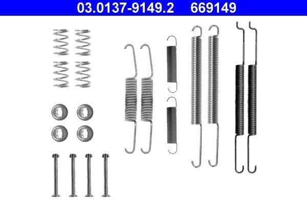Set accesorii, sabot de frana ATE 03.0137-9149.2
