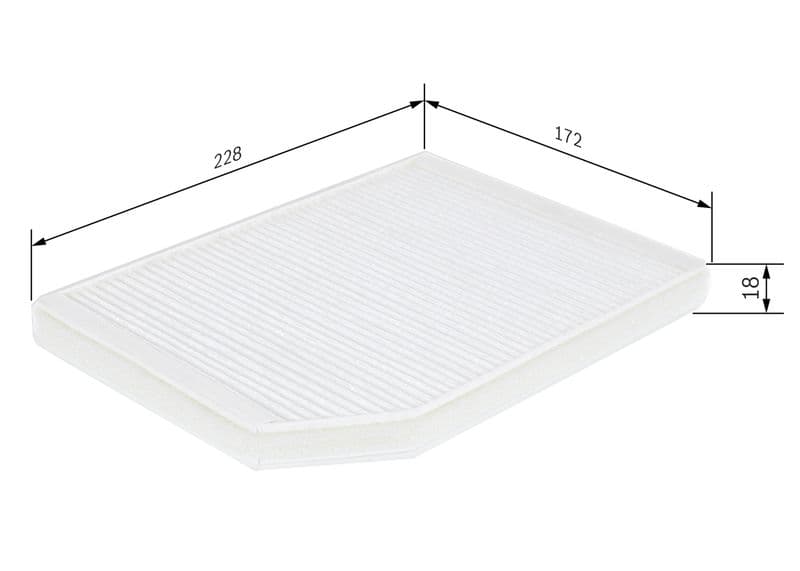 Filtru, aer habitaclu BOSCH 1 987 432 027