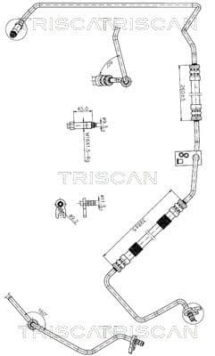 Furtun hidraulic, sistem de directie TRISCAN 8516 28010