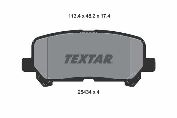 set placute frana,frana disc TEXTAR 2543403