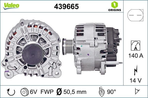 Generator / Alternator VALEO 439665