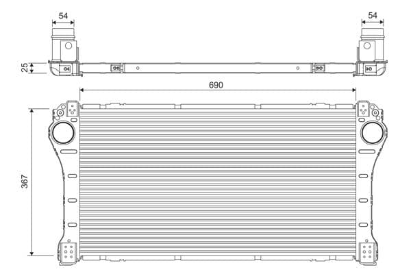 Intercooler, compresor VALEO 818375