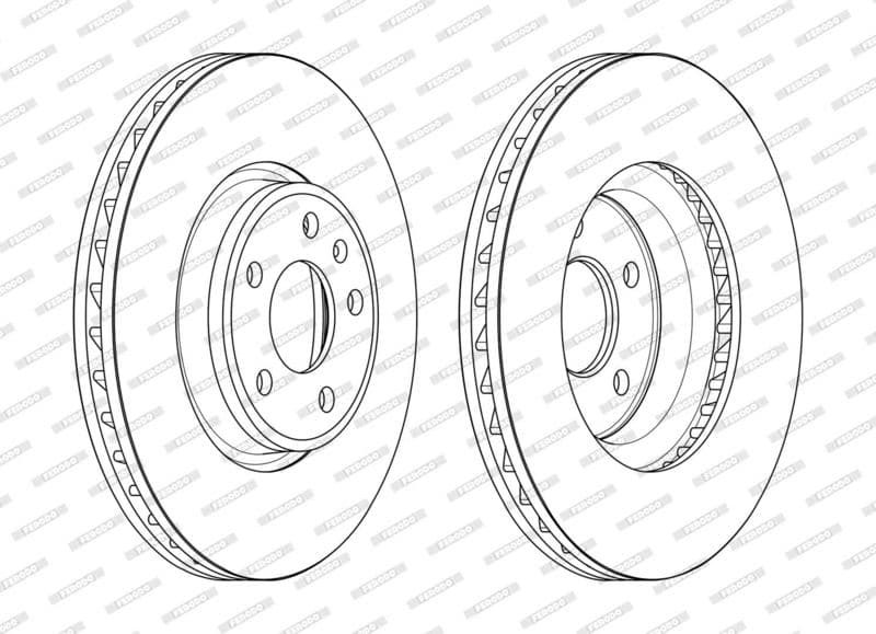 Disc frana FERODO PREMIER DDF2596C-1